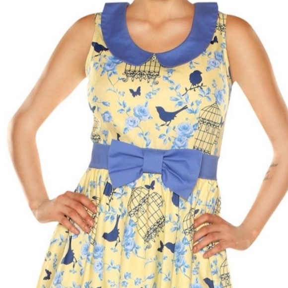 ModCloth x Retrolicious All the World’s a Birdcage Floral Retro Dress 3X - Picture 5 of 16